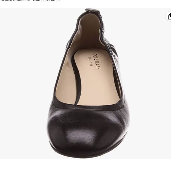 Cole Haan Aviana Black Leather Block Heels 8.5 - Picture 4 of 12